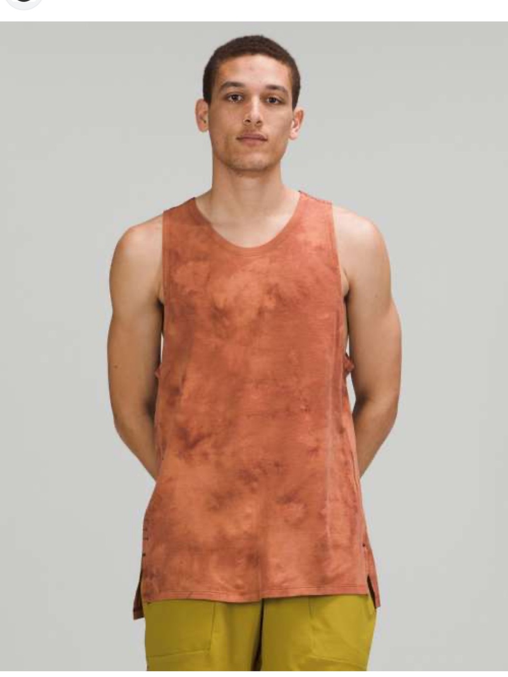 Lululemon Men’s Always Agile‎ Tank Spray Dye Dessert Brown XS